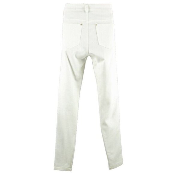 V Christina Sz 2 x 30 Ivory Gold Embroidered Rayon Poly Spandex Pant - Picture 2 of 10
